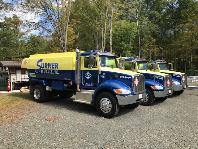 Surner Heating Oil Delivery Truck Getting Ready For Delivery in Western MA